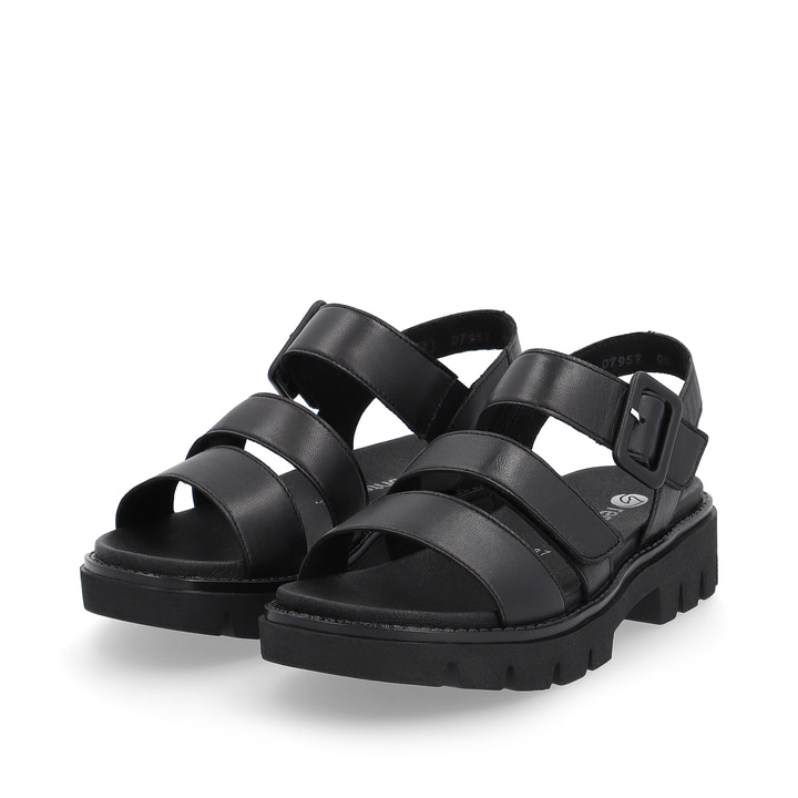 Remonte Artikelnummer D7957-00 remonte Damen Riemchensandalen graphitschwarz