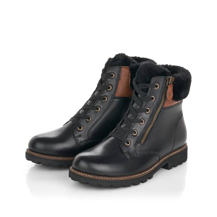 Remonte Artikelnummer D8463-01 remonte Damen Schnürstiefel nachtschwarz