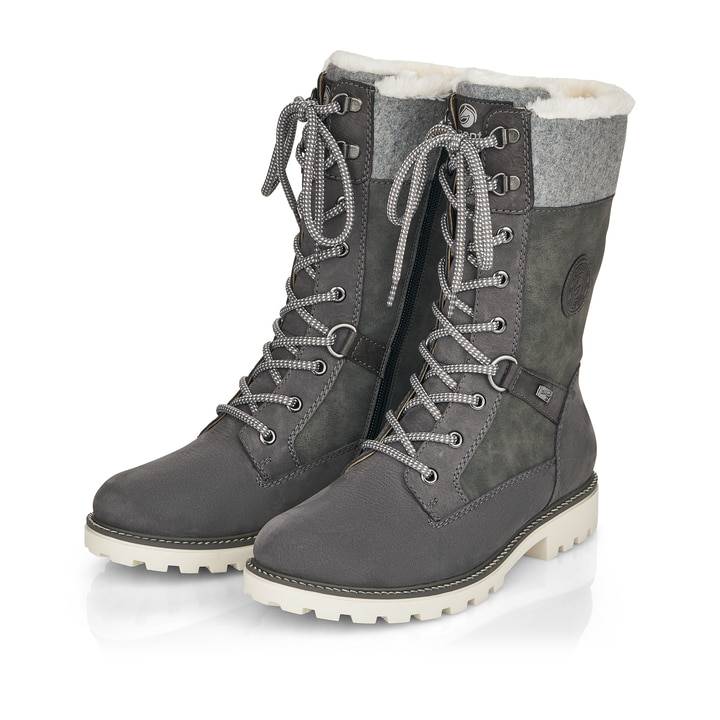 Remonte Artikelnummer D8474-45 remonte Damen Hochschaftstiefel mondgrau