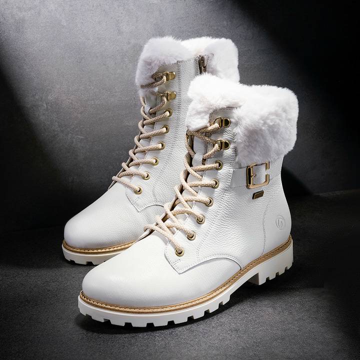 Remonte Artikelnummer D8481-80 remonte Damen Schnürstiefel macchiatoweiß