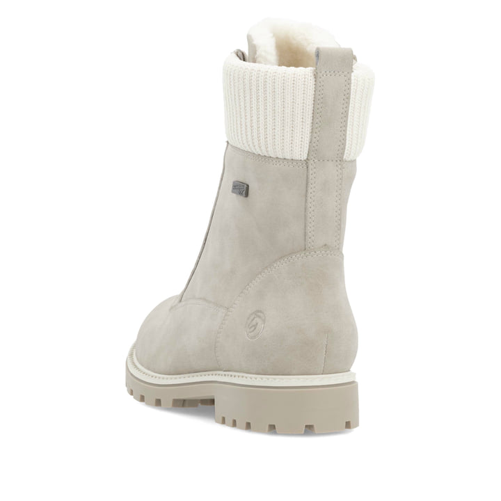Remonte Artikelnummer D8482-40 Remonte Damen Schnürstiefel Graubeige-weiss