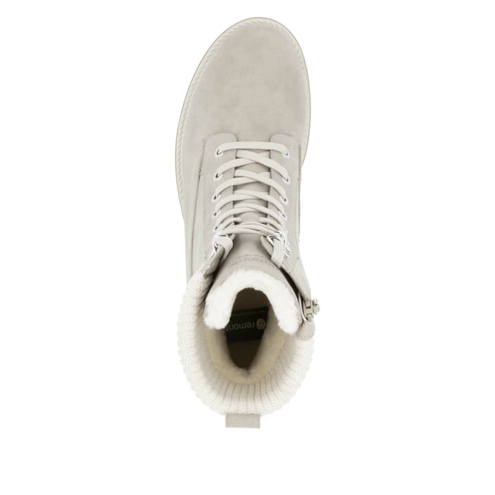 Remonte Artikelnummer D8482-40 Remonte Damen Schnürstiefel Graubeige-weiss