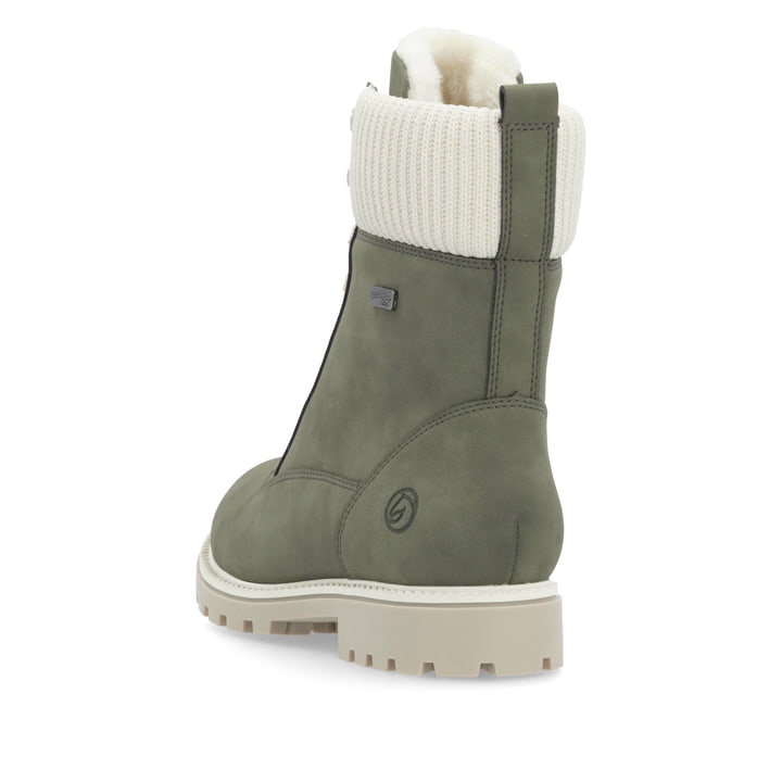 Remonte Artikelnummer D8482-54 Remonte Damen Schnürstiefel Khaki-vanilleweiß