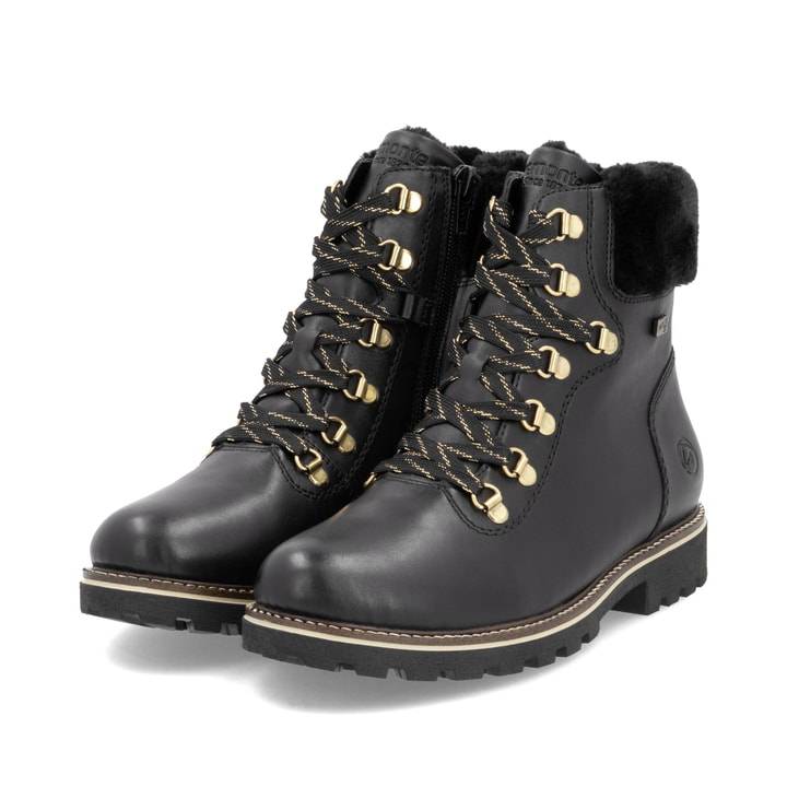 Remonte Artikelnummer D8483-00 remonte Damen Schnürstiefel mattschwarz