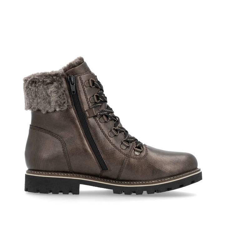 Remonte Artikelnummer D8483-25 Remonte Damen Schnürstiefel Metallicbraun