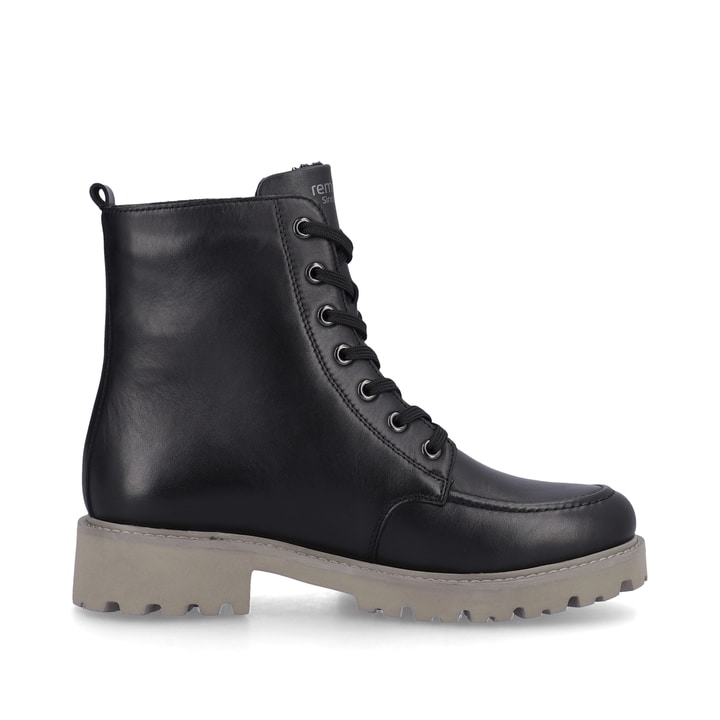 Remonte Artikelnummer D8667-01 Remonte Damen Schnürstiefel Asphaltschwarz