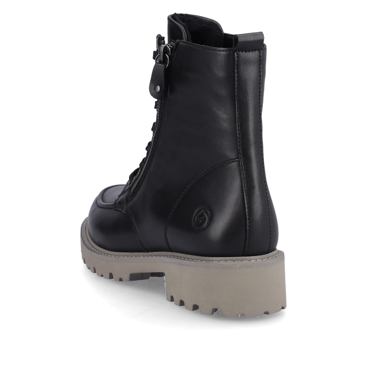 Remonte Artikelnummer D8667-01 Remonte Damen Schnürstiefel Asphaltschwarz