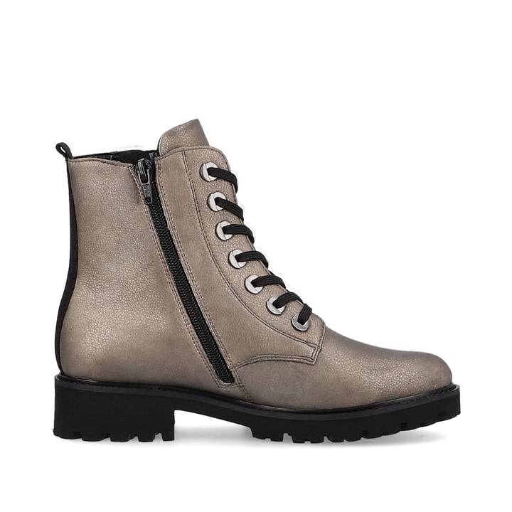 Remonte Artikelnummer D8671-91 Remonte Damen Schnürstiefel Mondgrau-tiefschwarz