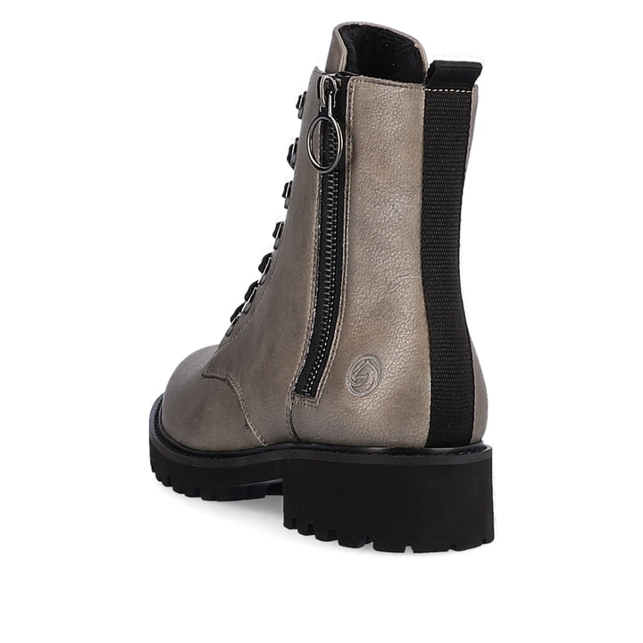 Remonte Artikelnummer D8671-91 Remonte Damen Schnürstiefel Mondgrau-tiefschwarz