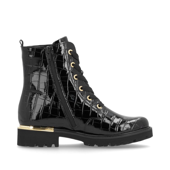 Remonte Artikelnummer D8683-00 Remonte Damen Schnürstiefel Lackschwarz