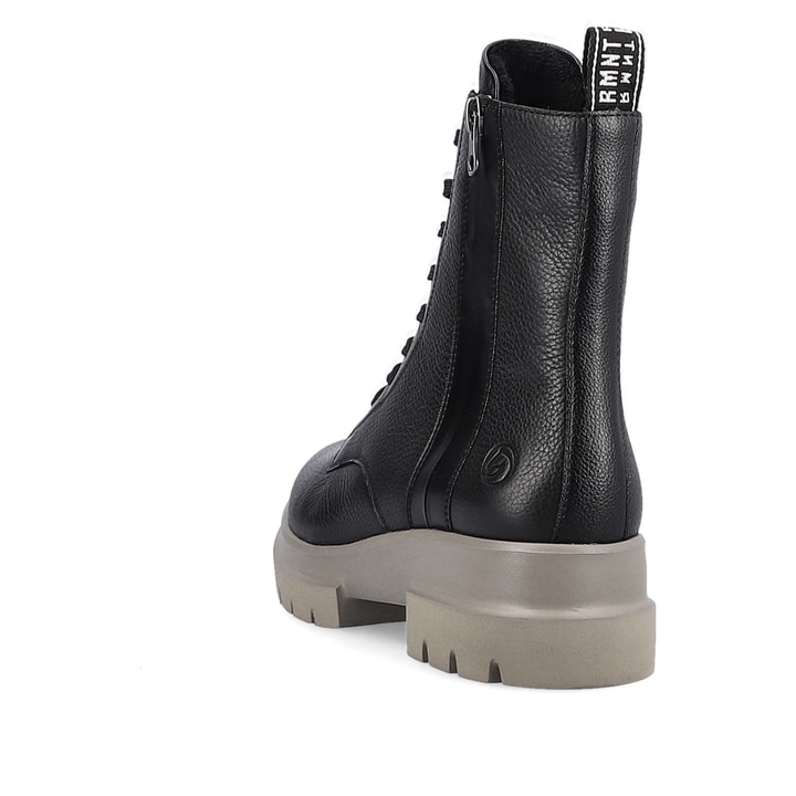 Remonte Artikelnummer D8975-03 Remonte Damen Schnürstiefel Asphaltschwarz