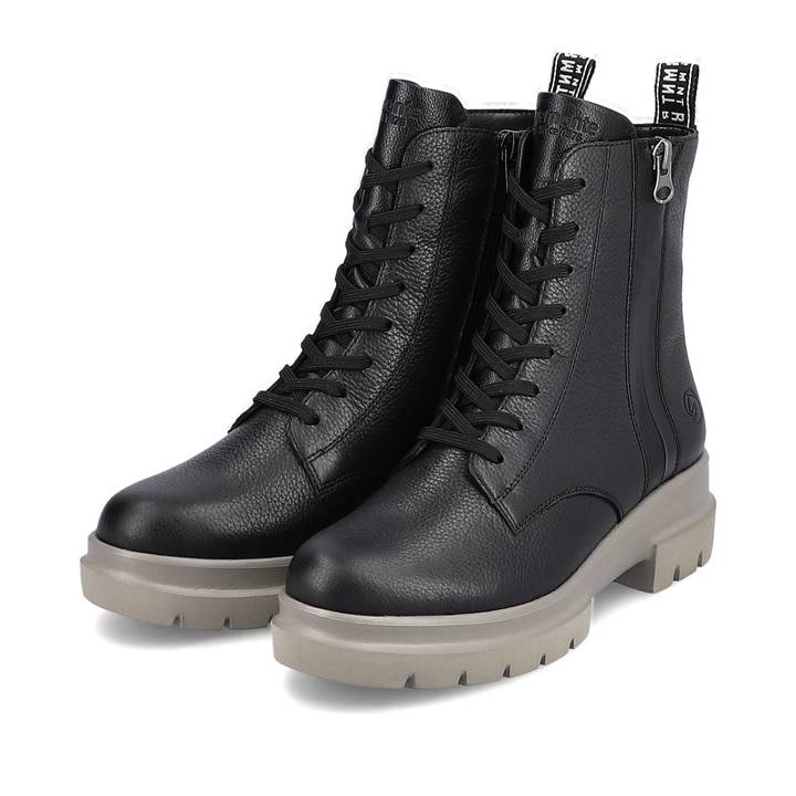 Remonte Artikelnummer D8975-03 remonte Damen Schnürstiefel asphaltschwarz