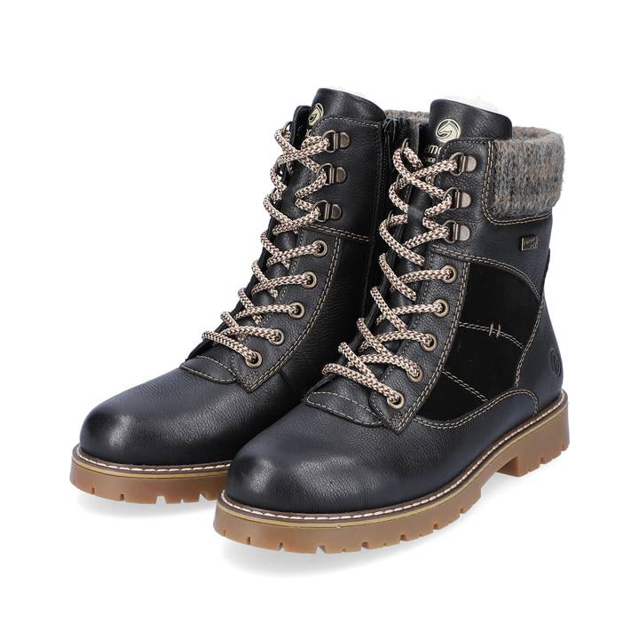Remonte Artikelnummer D9378-00 remonte Damen Schnürstiefel graphitschwarz-anthrazit