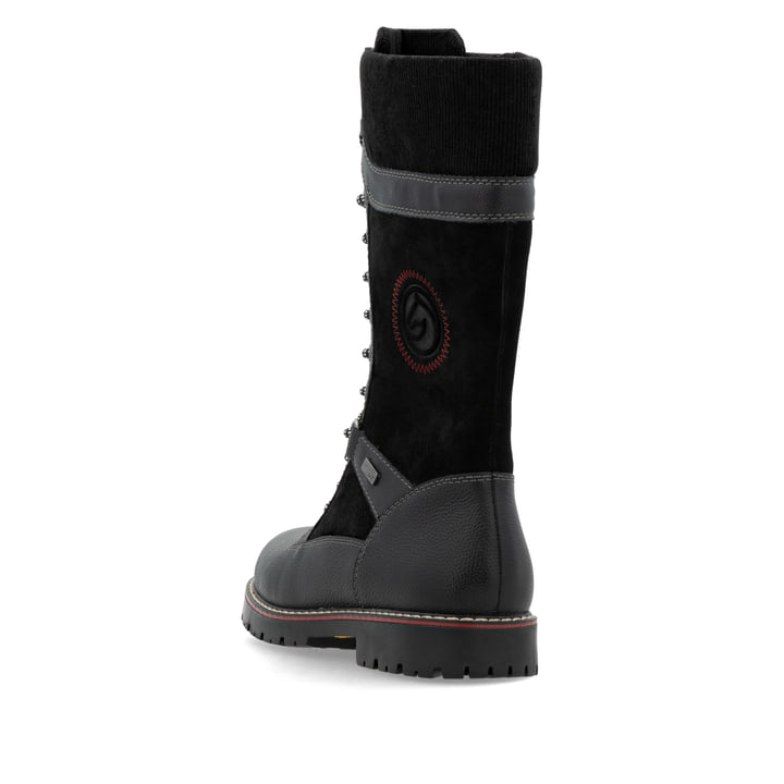 Remonte Artikelnummer D9380-02 Remonte Damen Hochschaftstiefel Tiefschwarz