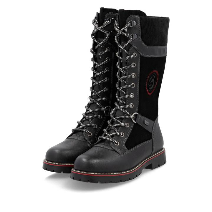 Remonte Artikelnummer D9380-02 remonte Damen Hochschaftstiefel tiefschwarz