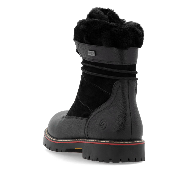 Remonte Artikelnummer D9381-00 Remonte Damen Schnürstiefel Nachtschwarz