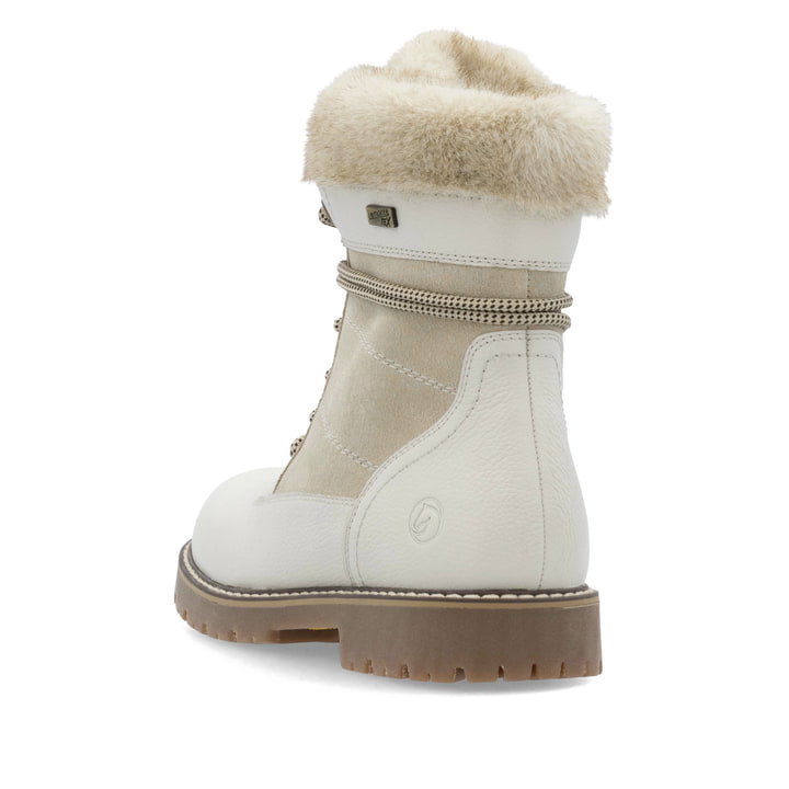 Remonte Artikelnummer D9381-80 Remonte Damen Schnürstiefel Perlweiß-hellbeige