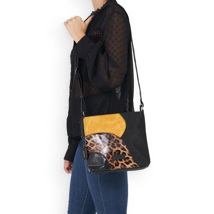 Remonte Artikelnummer Q0704-02 Remonte Handtasche Tiefschwarz-goldgelb