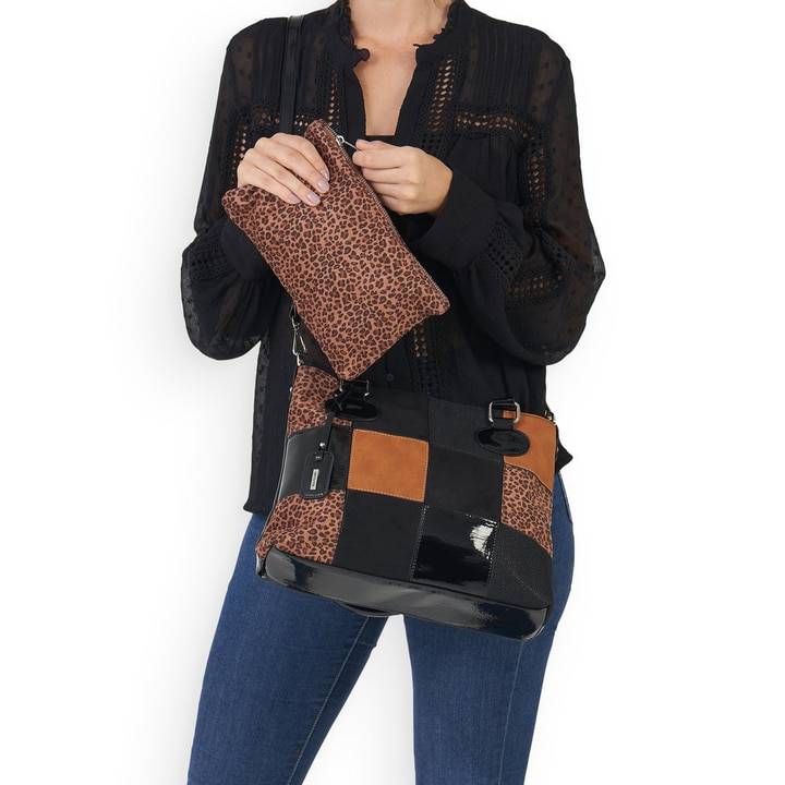 Remonte Artikelnummer Q0708-03 Remonte Shopper Graphitschwarz-kastanienbraun