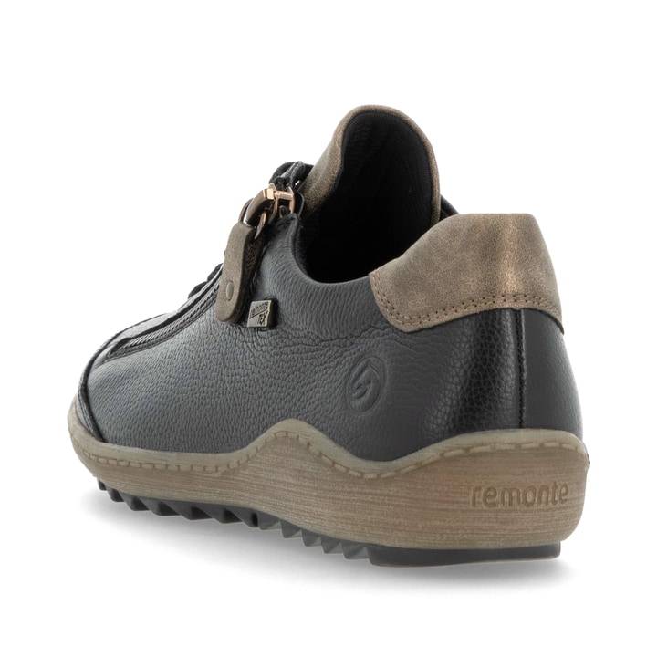 Remonte Artikelnummer R1402-08 Remonte Damen Schnürschuhe Urbanschwarz-zimtbraun
