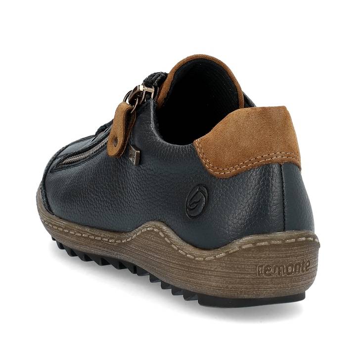 Remonte Artikelnummer R1402-16 Remonte Damen Schnürschuhe Königsblau-nougatbraun