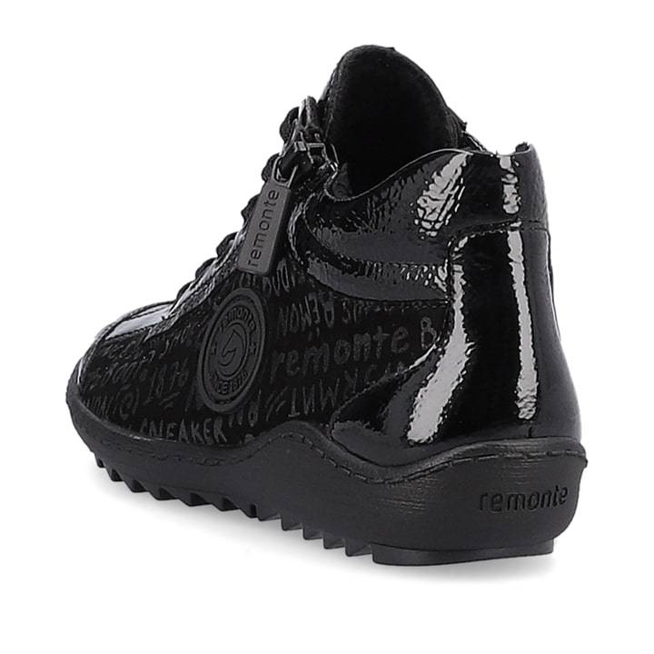 Remonte Artikelnummer R1477-01 Remonte Damen Schnürschuhe Mitternachtsschwarz
