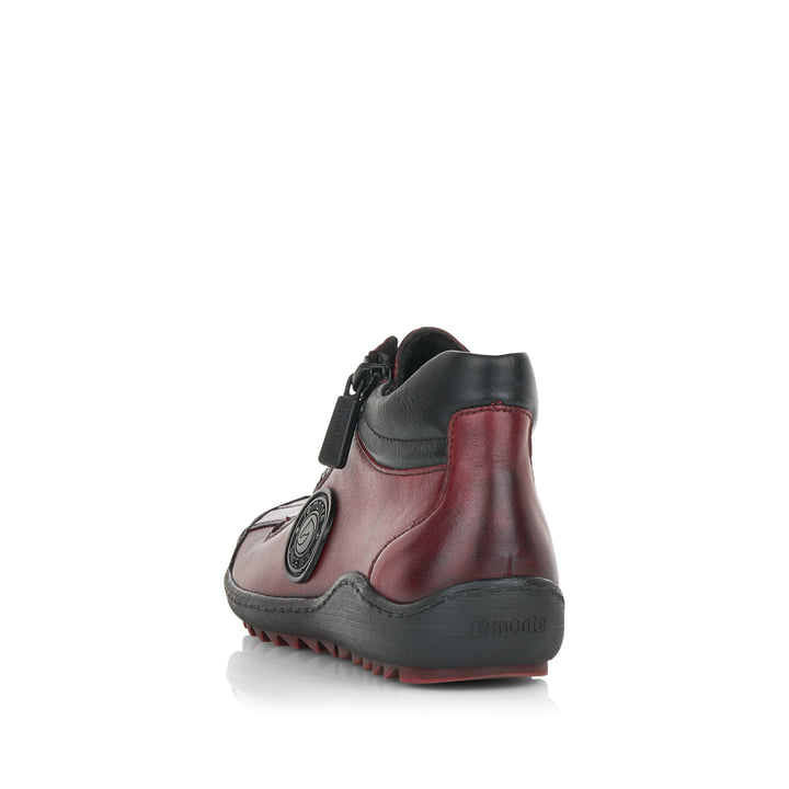 Remonte Artikelnummer R1477-35 Remonte Damen Schnürschuhe Bordeaux-schwarz