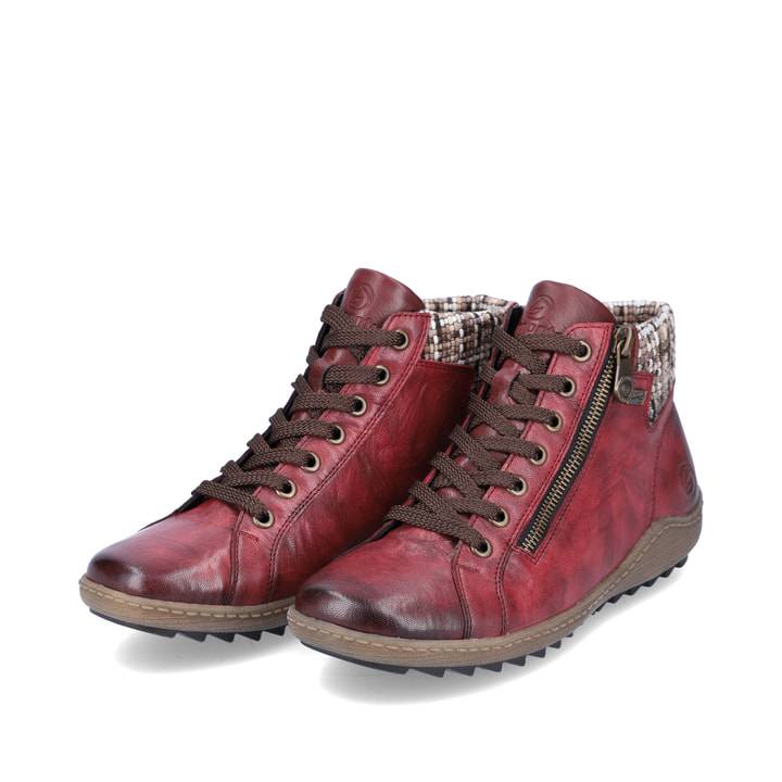 Remonte Artikelnummer R1485-35 remonte Damen Schnürschuhe himbeerrot