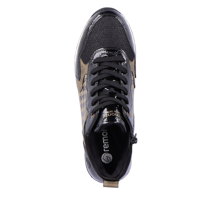 Remonte Artikelnummer R2577-01 Remonte Damen Sneaker Stahlschwarz-braun