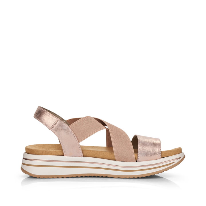 Remonte Artikelnummer R2954-31 Remonte Damen Riemchensandalen Rosa-metallic