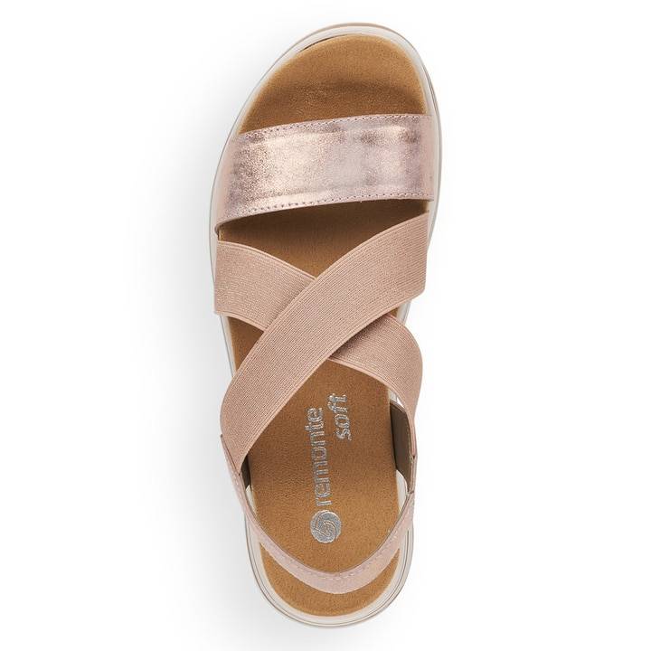 Remonte Artikelnummer R2954-31 Remonte Damen Riemchensandalen Rosa-metallic