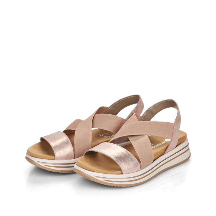 Remonte Artikelnummer R2954-31 remonte Damen Riemchensandalen rosa-metallic