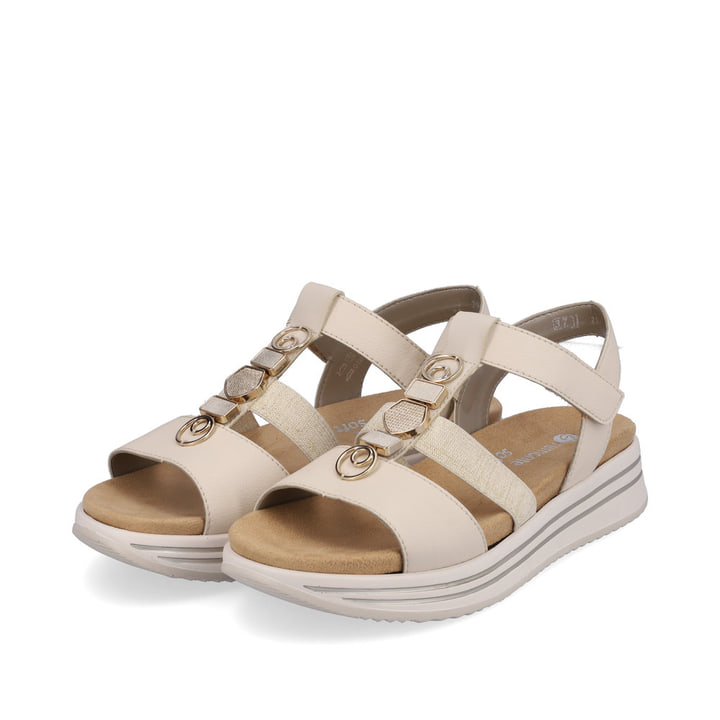Remonte Artikelnummer R2962-60 remonte Damen Riemchensandalen cremebeige