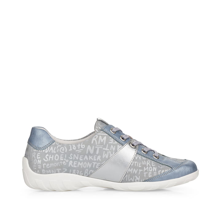 Remonte Artikelnummer R3403-14 Remonte Damen Schnürschuhe Himmelblau-metallic