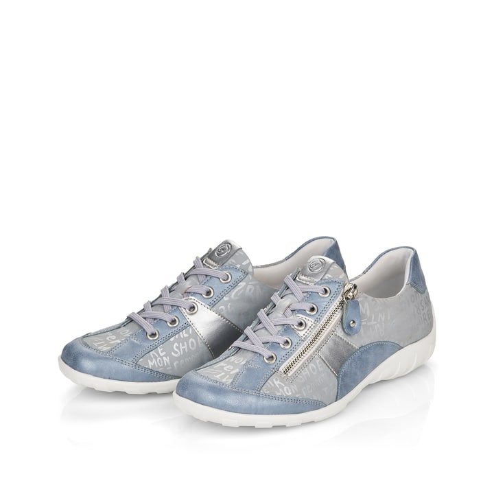 Remonte Artikelnummer R3403-14 remonte Damen Schnürschuhe himmelblau-metallic