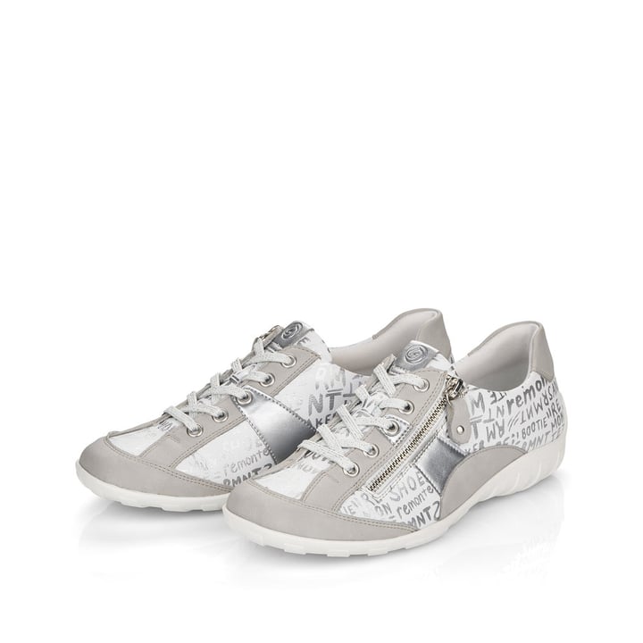 Remonte Artikelnummer R3403-80 remonte Damen Schnürschuhe mondgrau-metallic