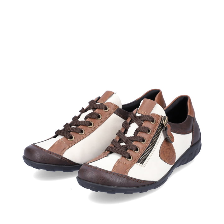 Remonte Artikelnummer R3415-82 remonte Damen Schnürschuhe cremeweiß-schwarz