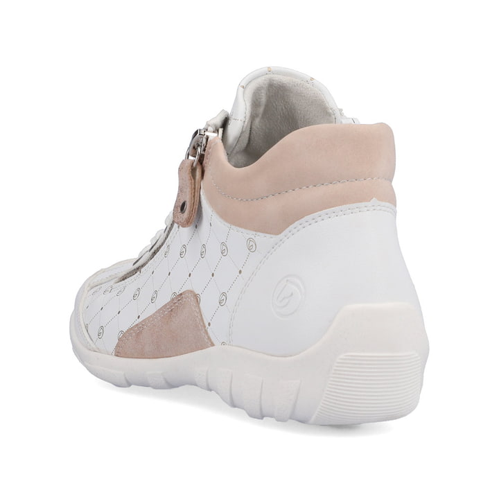 Remonte Artikelnummer R3496-80 Remonte Damen Schnürschuhe Reinweiß-altrosa