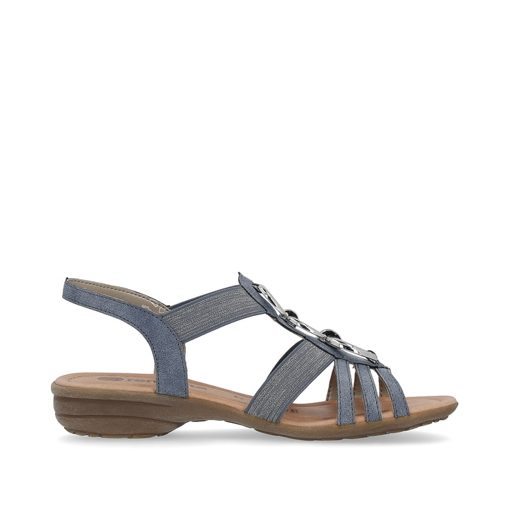 Remonte Artikelnummer R3605-12 Remonte Damen Riemchensandalen Schieferblau-silber