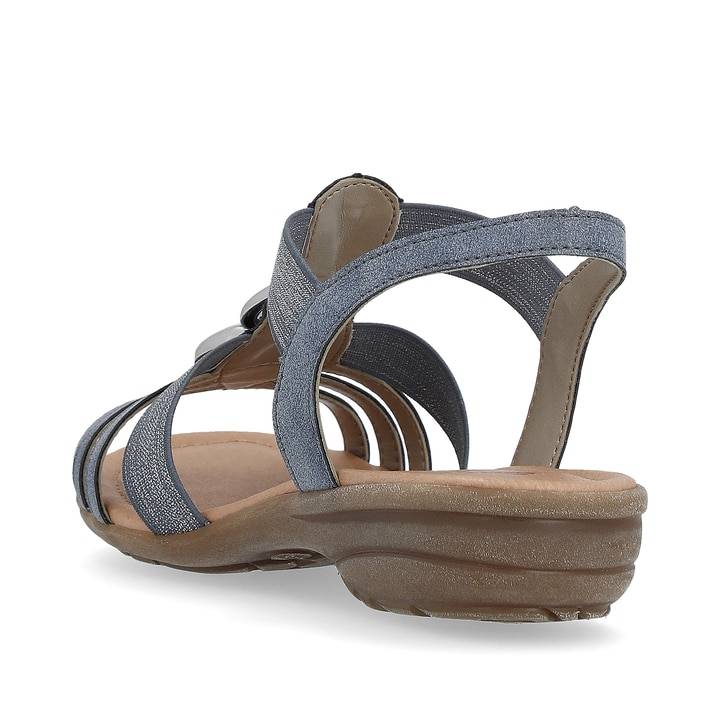 Remonte Artikelnummer R3605-12 Remonte Damen Riemchensandalen Schieferblau-silber