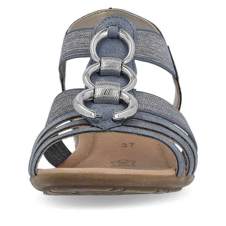 Remonte Artikelnummer R3605-12 Remonte Damen Riemchensandalen Schieferblau-silber