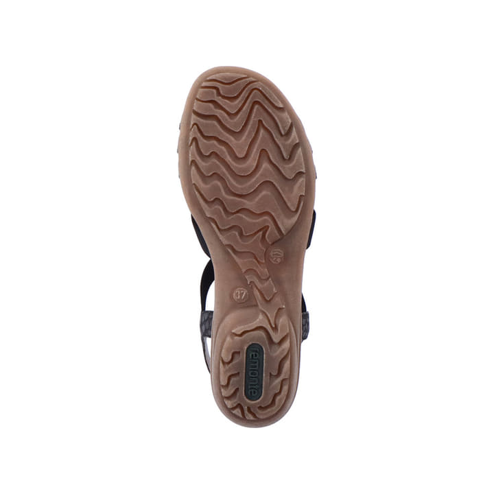 Remonte Artikelnummer R3654-01 Remonte Damen Riemchensandalen Asphaltschwarz