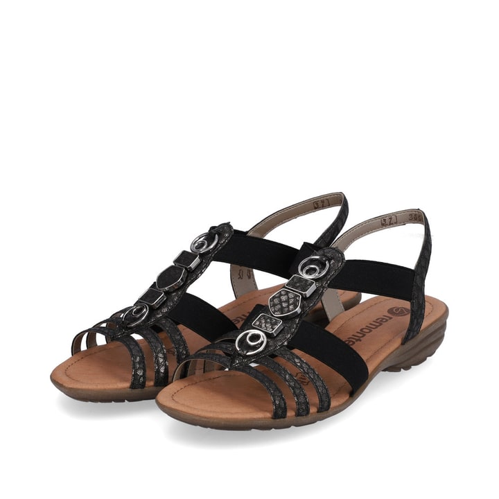 Remonte Artikelnummer R3654-01 remonte Damen Riemchensandalen asphaltschwarz