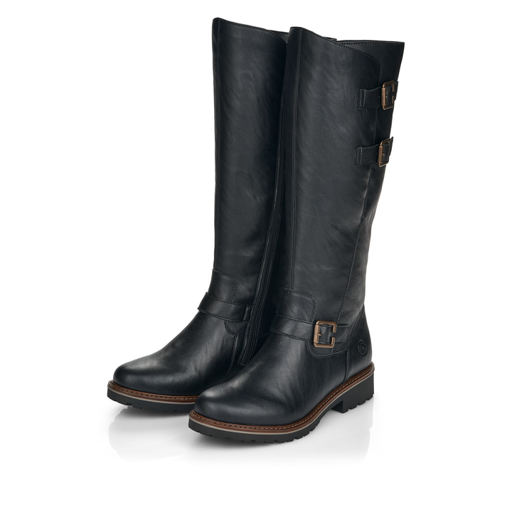 Remonte Artikelnummer R6590-01 remonte Damen Hochschaftstiefel nachtschwarz