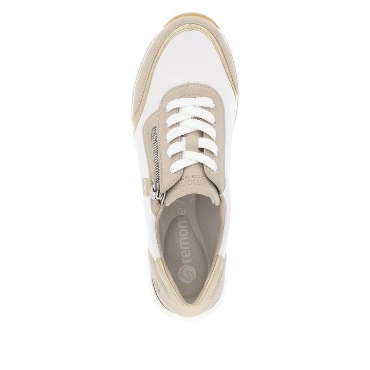Remonte Artikelnummer R6709-80 Remonte Damen Sneaker Reinweiß-lehmbeige