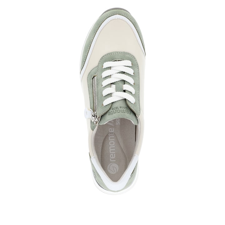 Remonte Artikelnummer R6709-81 Remonte Damen Sneaker Hellbeige-khakigrün