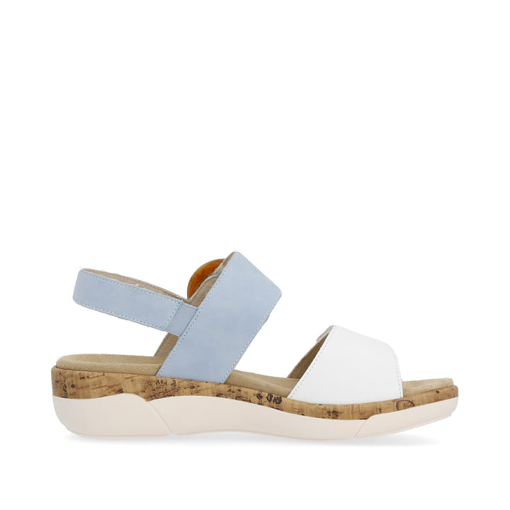 Remonte Artikelnummer R6853-10 Remonte Damen Riemchensandalen Babyblau-kristallweiß
