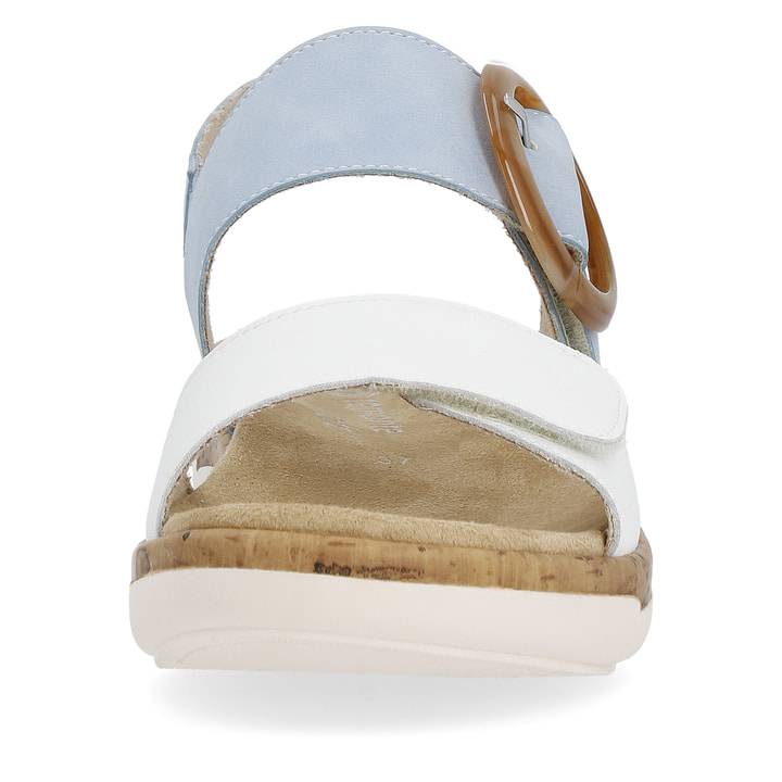 Remonte Artikelnummer R6853-10 Remonte Damen Riemchensandalen Babyblau-kristallweiß