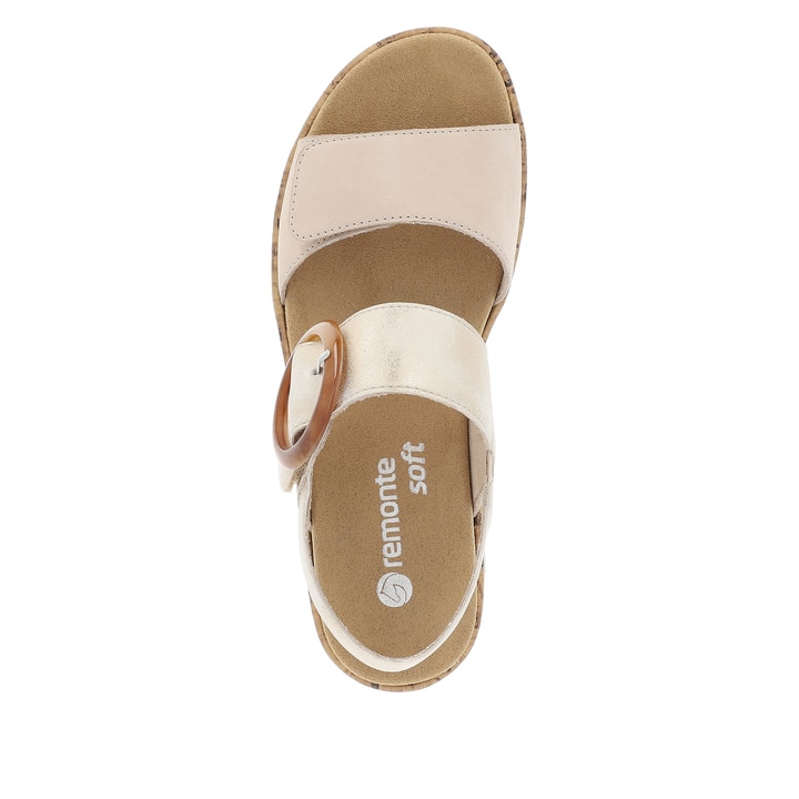 Remonte Artikelnummer R6853-61 Remonte Damen Riemchensandalen Lehmbeige-altweiß