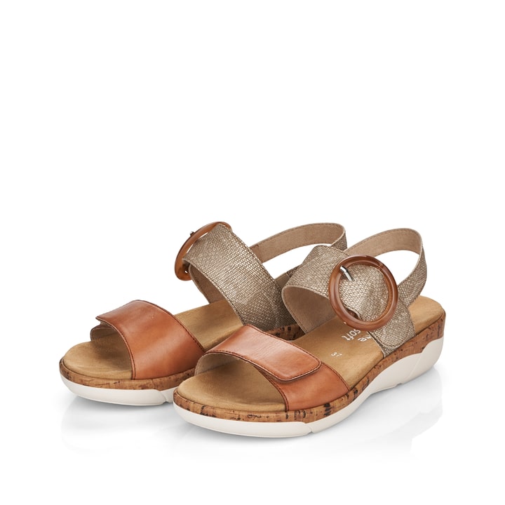 Remonte Artikelnummer R6853-90 remonte Damen Riemchensandalen karamellbraun
